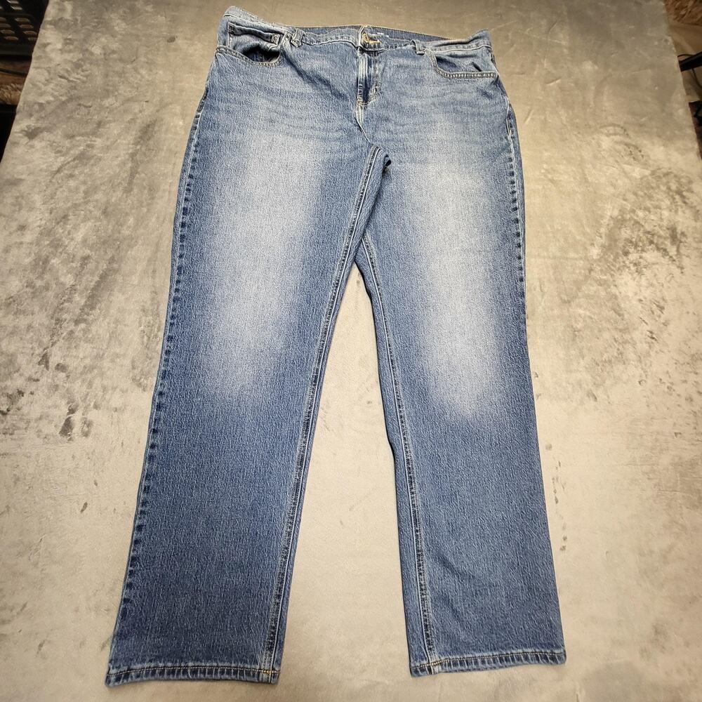 Old Navy Jeans‎ Womens 16 Light Wash Blue Mid-Rise Wow Boyfriend Stretch Denim